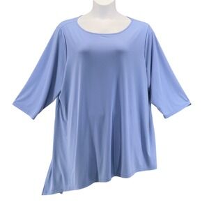 Susan Graver Tunic Top Blue 3X